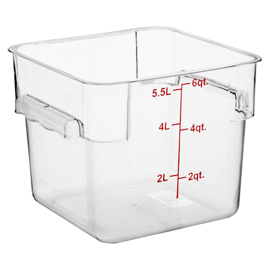 Square Polycarbonate Storage Food Containers 5.7lt/6qt - TEM IMPORTS™