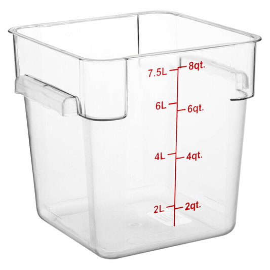 Square Polycarbonate Storage Food Containers 7.6lt/8qt - TEM IMPORTS™
