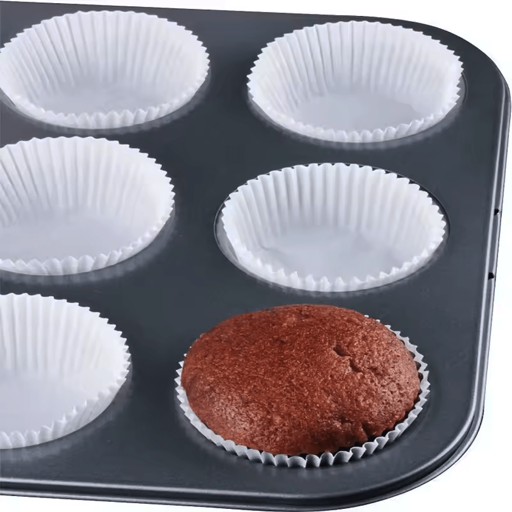 Standard White Cupcake Muffin Baking Liners - B35*H25mm - TEM IMPORTS™