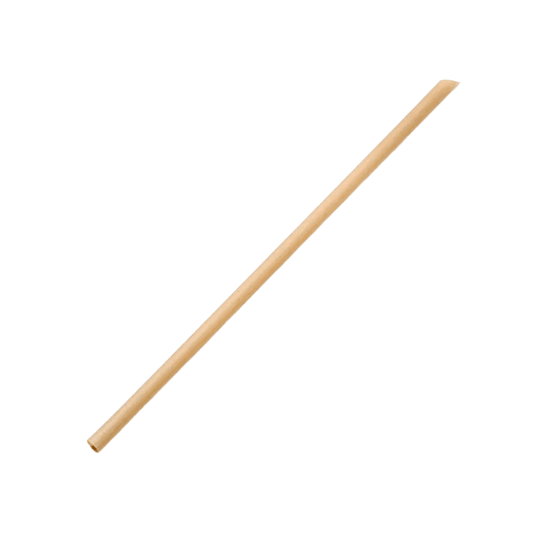 Sugarcane Fiber Straw 6mm Slant Cut - TEM IMPORTS™