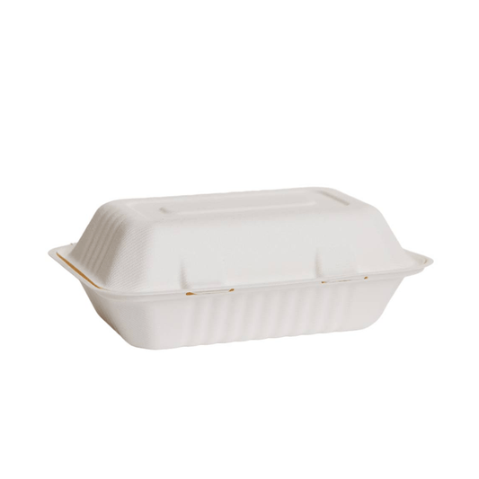 Sugarcane Snack Pack 2 Compartment Food Clam - 250/CTN - TEM IMPORTS™
