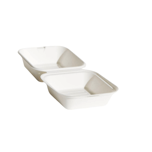 Sugarcane Takeaway Burger Box Food Clam - TEM IMPORTS™