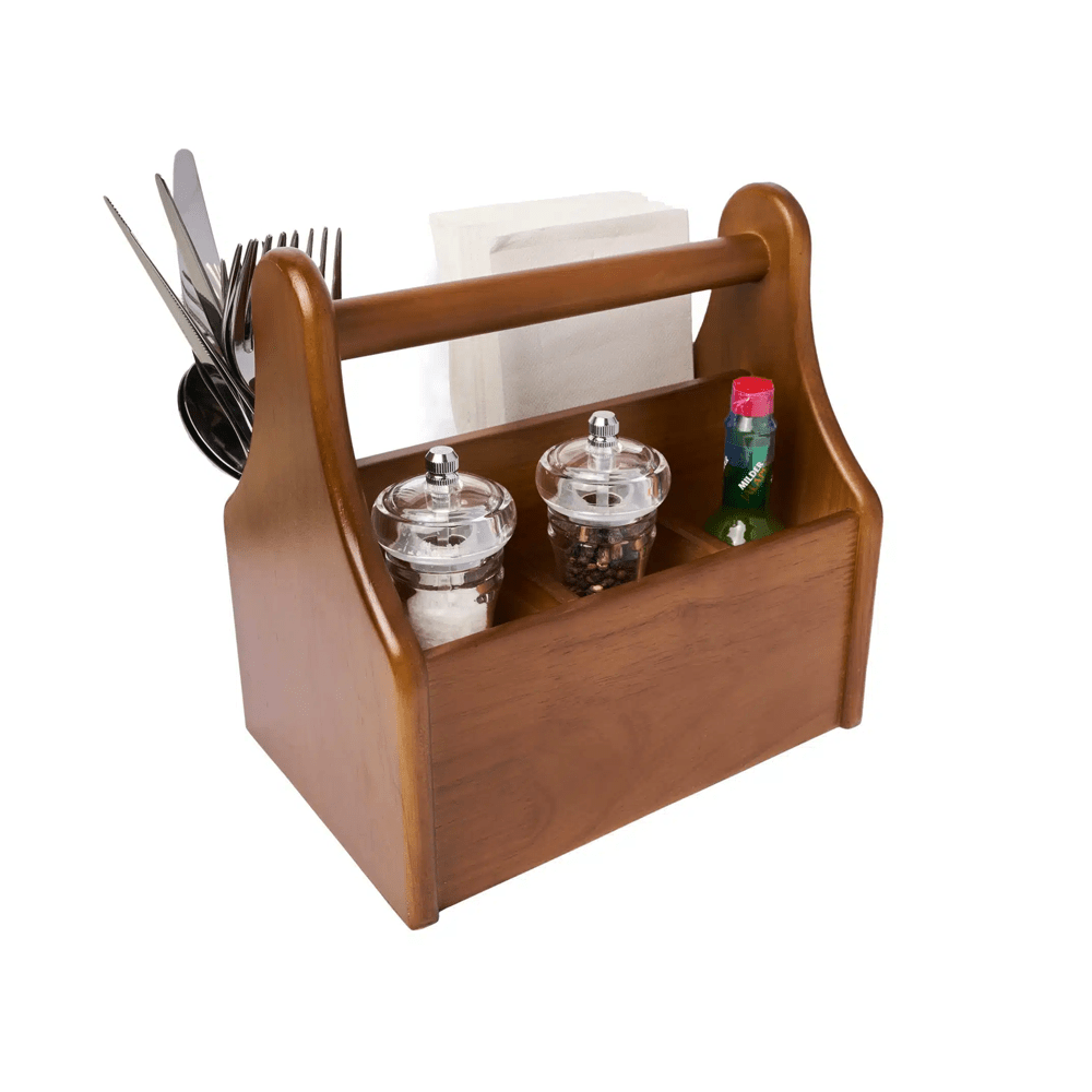 Table Caddy Wooden Four Compartment - TEM IMPORTS™