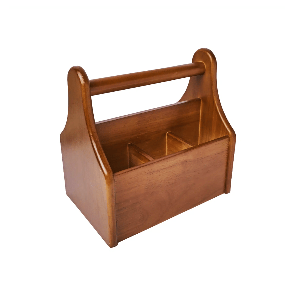 Table Caddy Wooden Four Compartment - TEM IMPORTS™