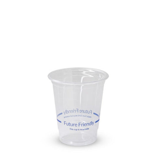 10oz/295mL (D/78mm) Clear RPET Cold Cup - Future Friendly Prints - TEM IMPORTS™