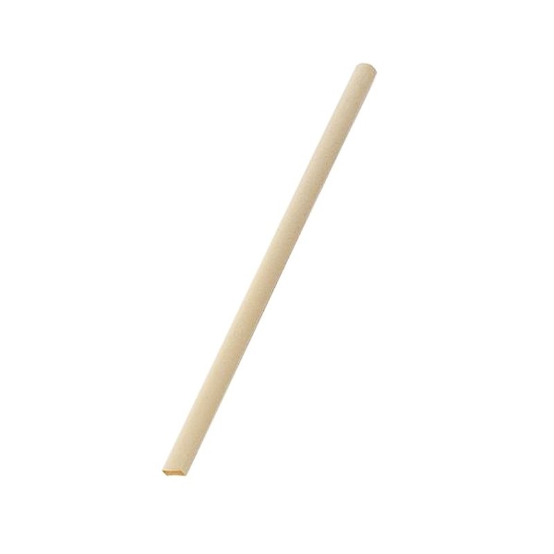 Bamboo Fiber Straw Bubble Tea Slant Cut
