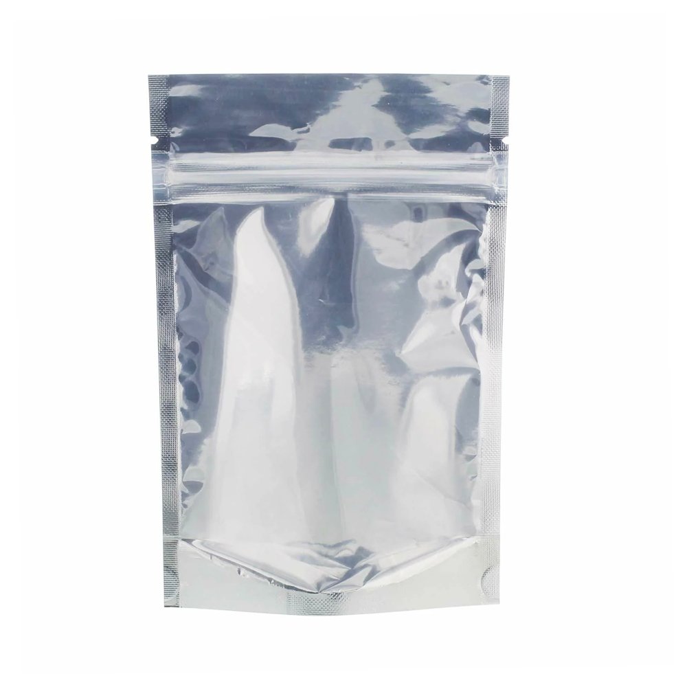 14x20 Reusable Foil Silver Ziplock Bag Full Window - TEM IMPORTS™