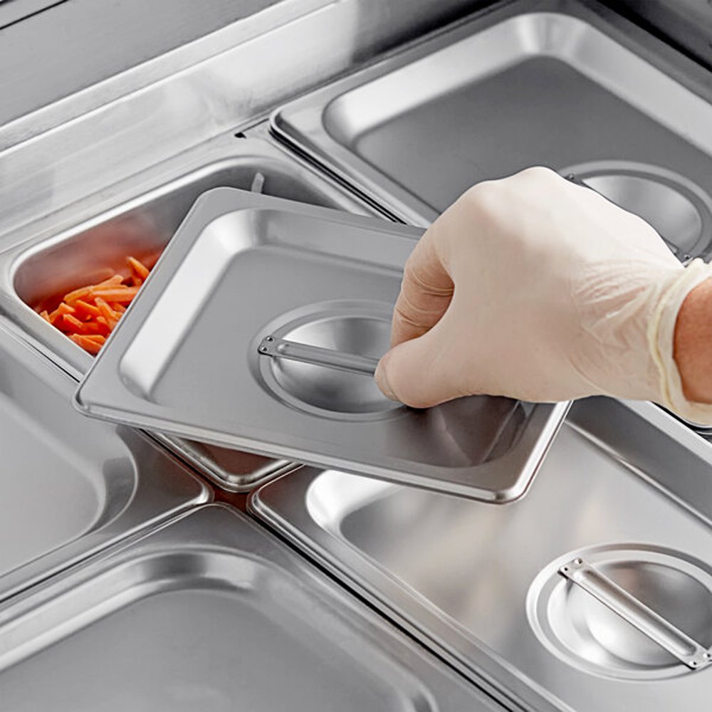 1/6 Size Stainless Steel Lid To Suit Gastronorm Food Pans - TEM IMPORTS™