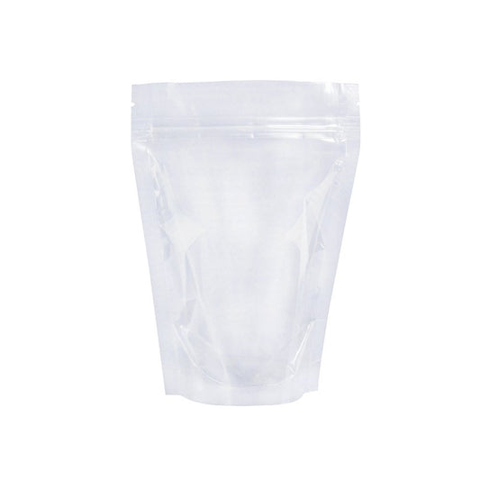 Transparent resealable storage bag
