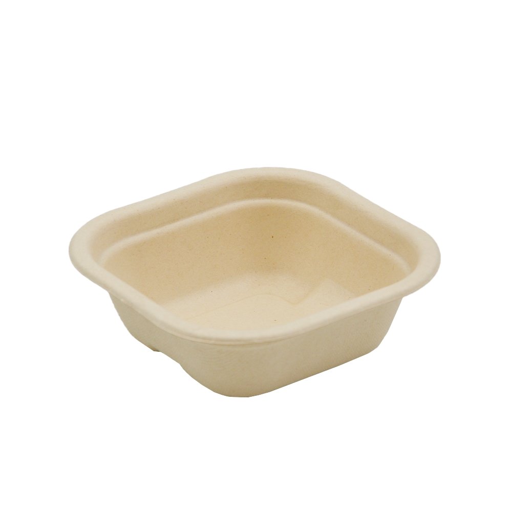 280mL Natural Sugarcane Square Container - TEM IMPORTS™