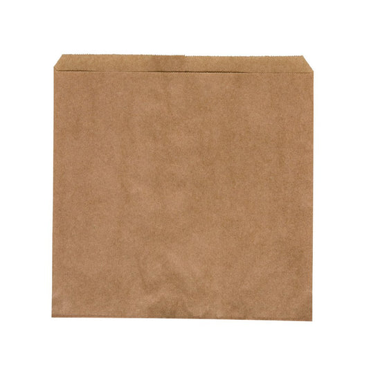 Flat Paper Bag Brown Size #2 Square- 500/PK