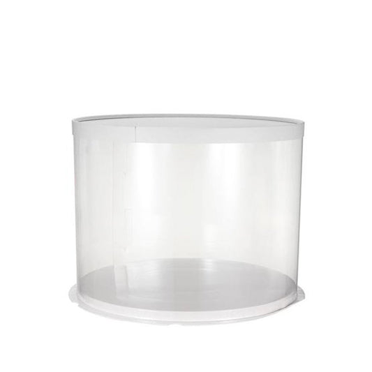 34x26 Round Transparent Box With Paper Lid - TEM IMPORTS™