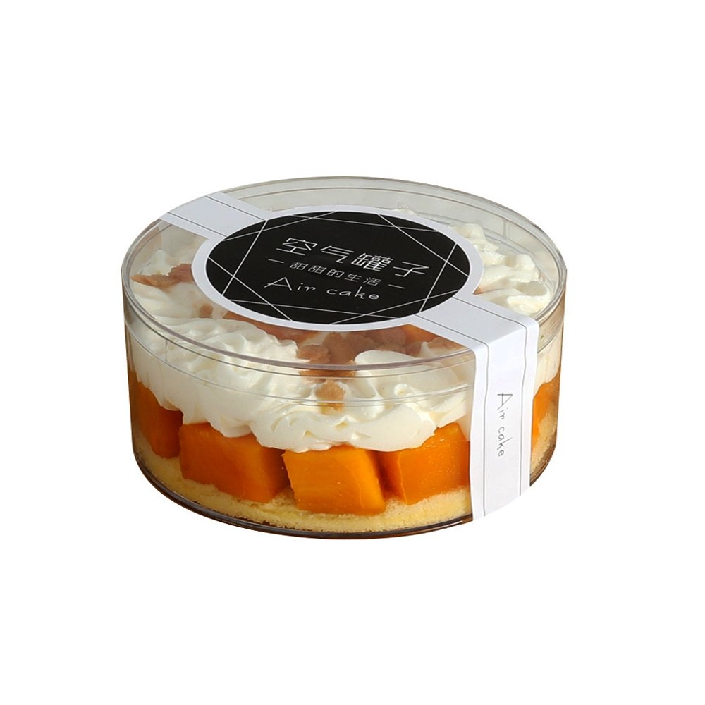 450mL Clear Round Container With Hard Lid - TEM IMPORTS™