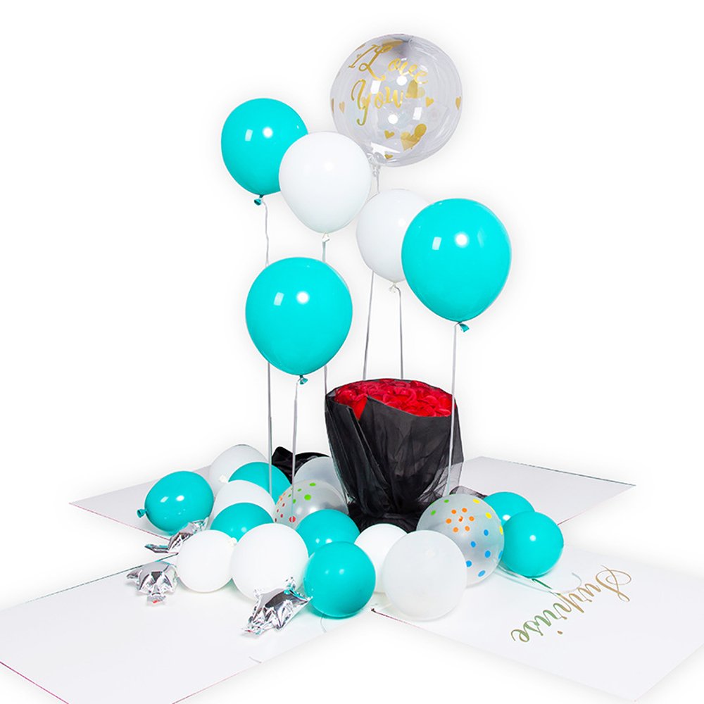 50x50x50 Big Surprise Box With Ribbon - TEM IMPORTS™