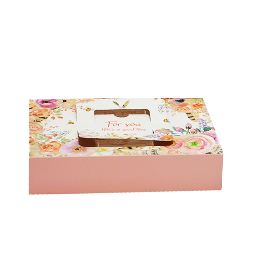 6 Compartment Printed Paper Box - Autumn Flower Pattern - TEM IMPORTS™