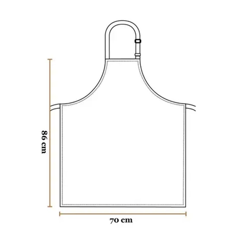 70x86cm Black Bib Apron - TEM IMPORTS™