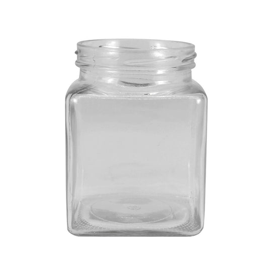 730mL Square Glass Jar With Metal Twist Lid - TEM IMPORTS™