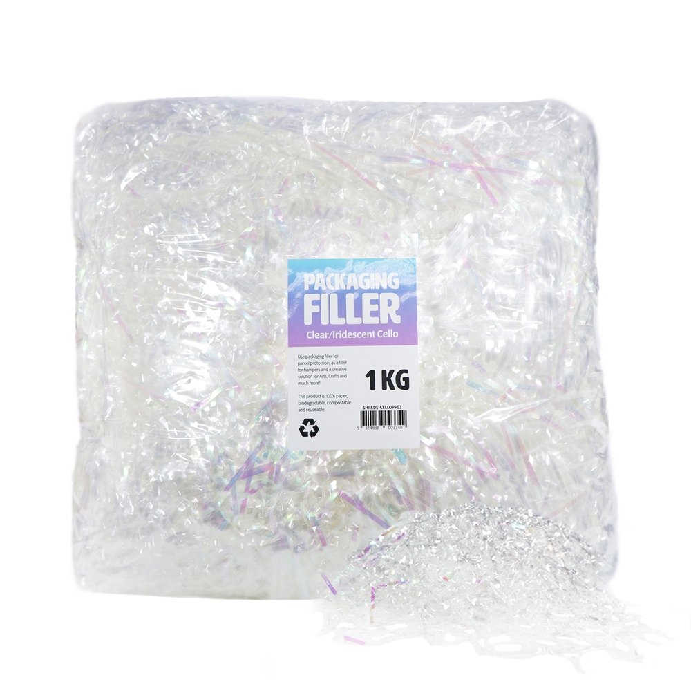 Clear & Iridescent Pearl Shreds Fillers - 1Kg