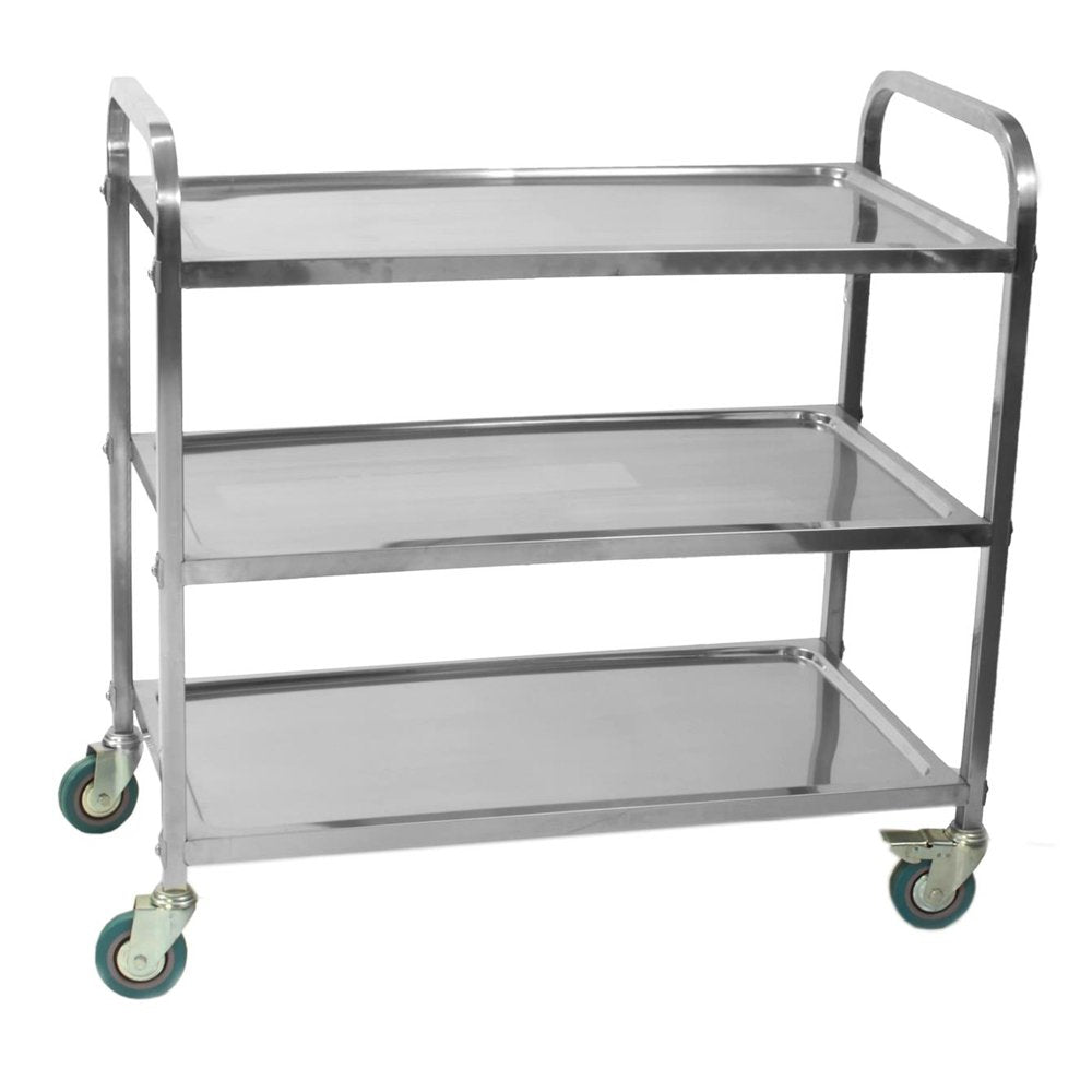 Stainless Steel 3 Tier Trolley