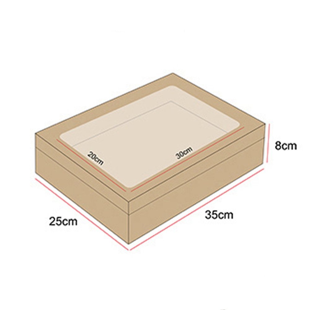 Medium Rectangular Kraft Grazing Box - Tray *H80 - TEM IMPORTS™