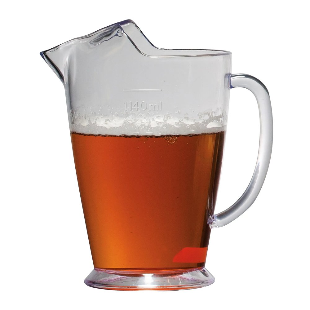 PGC® Classic Plastic Beer Jug 1140mL (SAN) - TEM IMPORTS™