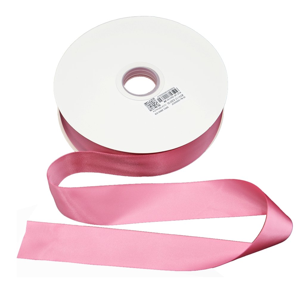 Satin Double Faced Woven Edge Ribbon- Fantasy Rose - TEM IMPORTS™