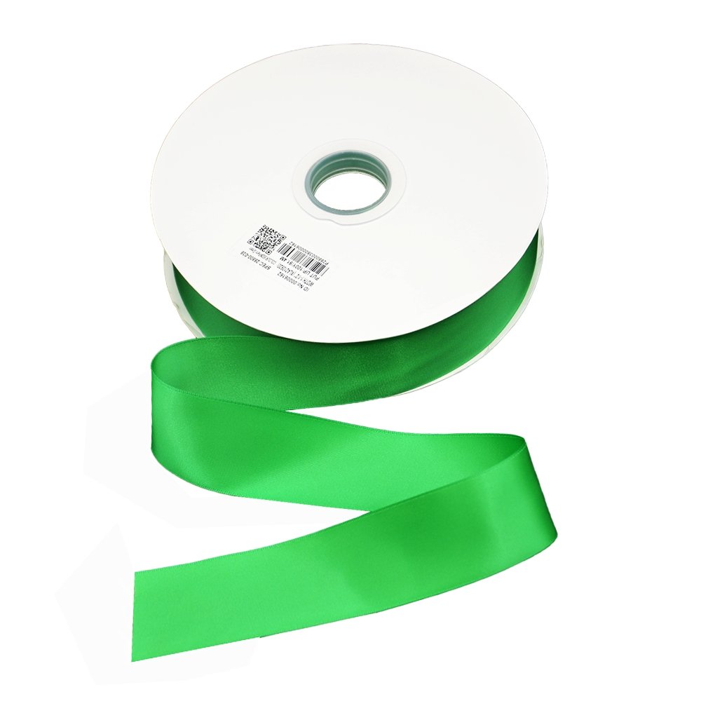 Satin Double Faced Woven Edge Ribbon-Fern Green - TEM IMPORTS™