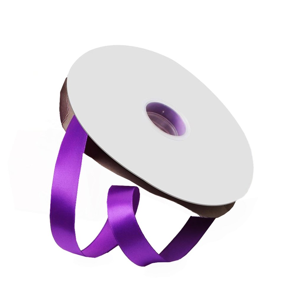 Satin Double Faced Woven Edge Ribbon-Ultra Violet - TEM IMPORTS™