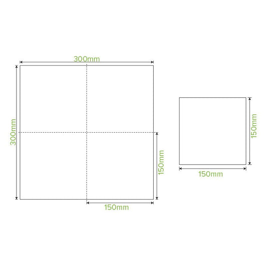 1-Ply 1/4 Fold White Lunch BioNapkin - 3000pcs/Ctn - TEM IMPORTS™