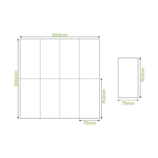 1-Ply 1/8 Fold White Lunch BioNapkin - 3000pcs/Ctn - TEM IMPORTS™