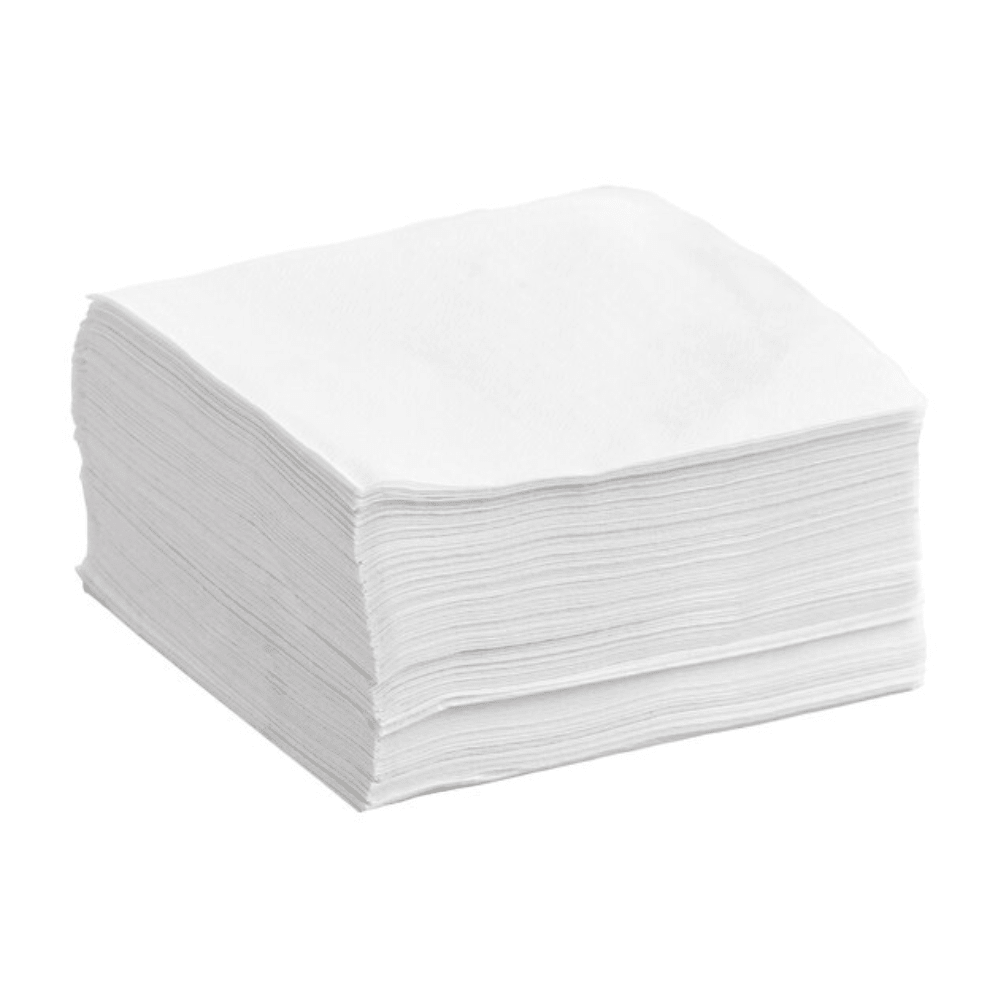 1-Ply White Lunch Napkins 300 x 300mm 1/8 Fold - 3000/CTN - TEM IMPORTS™