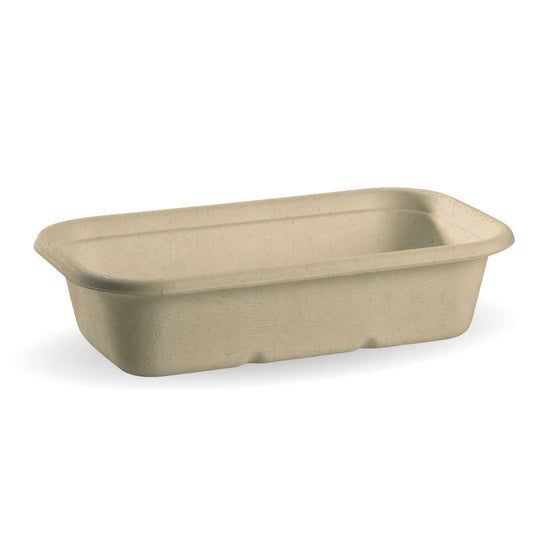 1000mL Natural Rectangular Plant Fibre Takeaway Base - 500pcs/Ctn - TEM IMPORTS™