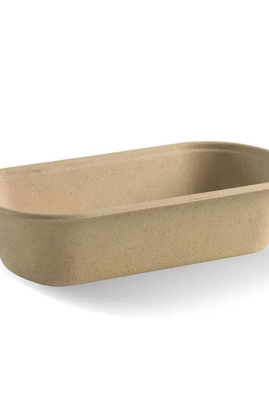 1000mL Natural Rectangular Plant Fibre Tray - 500/CTN - TEM IMPORTS™