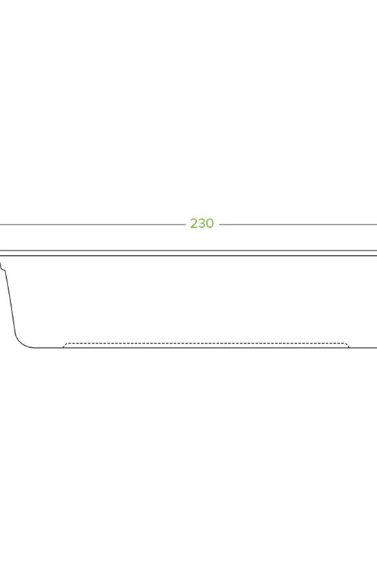 1000mL Natural Rectangular Plant Fibre Tray - 500/CTN - TEM IMPORTS™