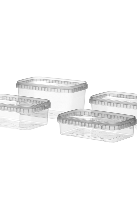 1000mL Rectangle Tamper Proof Container Combo Pack - TEM IMPORTS™