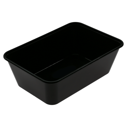 1000mL Rectangular Container - Black - TEM IMPORTS™