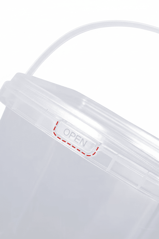 1000mL Square Clear Fruit Tamper Proof Bucket Cups With Lid - 130/CTN - TEM IMPORTS™