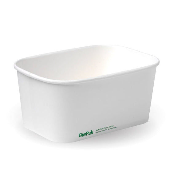 1000mL White BioBoard Takeaway Base - 300pcs/Ctn - TEM IMPORTS™