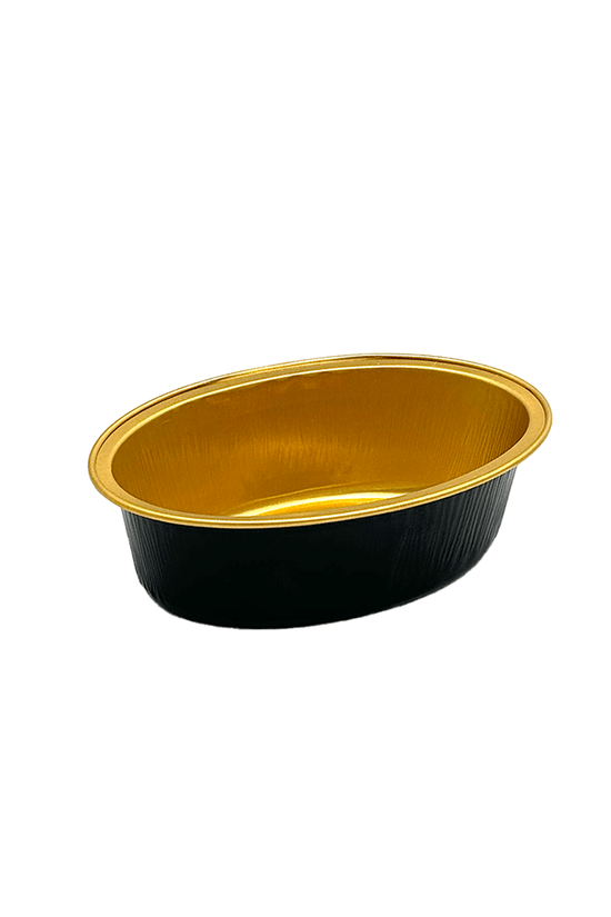 100mL Chinese Gold Nugget Shape Aluminium Foil Cake Tin - Black&Gold Series - TEM IMPORTS™