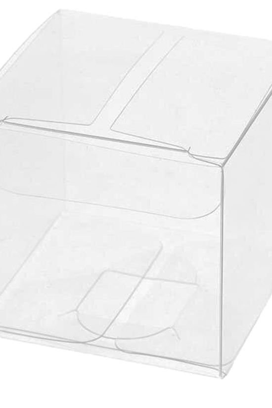 100x100mm Clear PVC Cube Box - TEM IMPORTS™