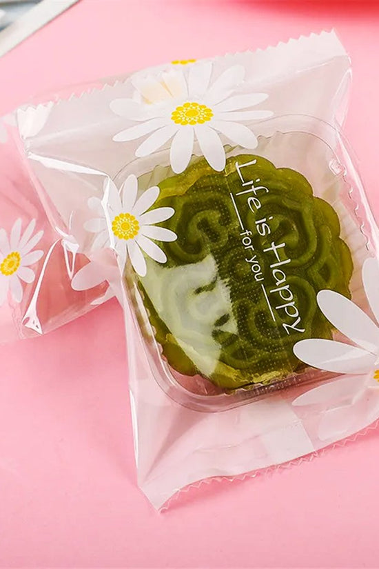 100x70mm Heat Sealable Daisy Flower Nougat Bag - TEM IMPORTS™