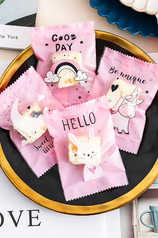100x70mm Heat Sealable Moon & Rainbow Nougat Bag - TEM IMPORTS™