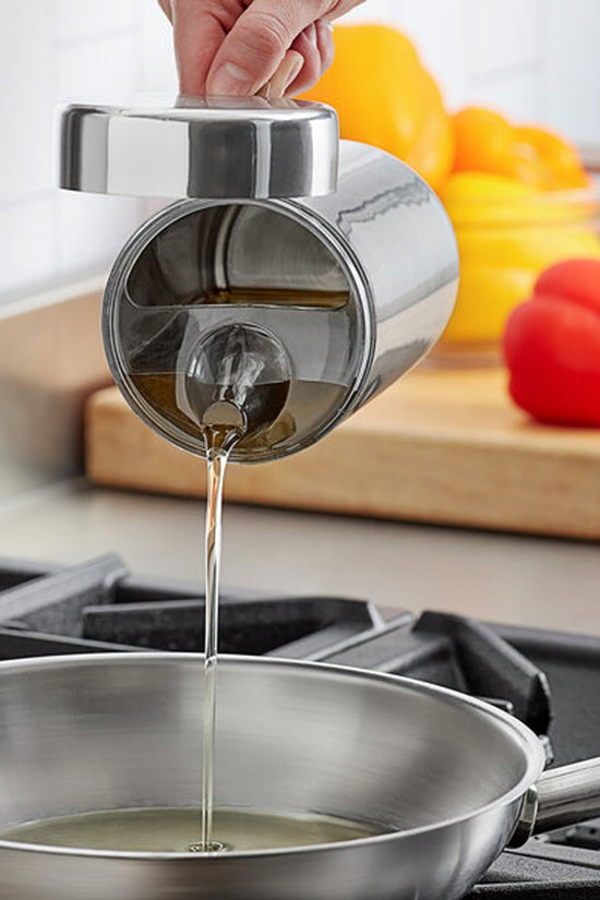 1.0Lt Oil Canister Pourer Stainless Steel - TEM IMPORTS™