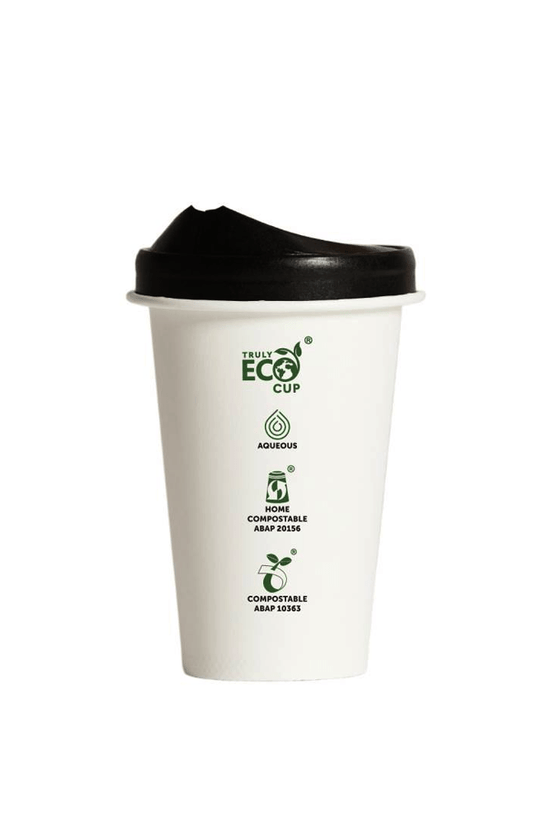 10oz Truly Eco® Aqueous Single Wall Paper Cup White - 1000/CTN - TEM IMPORTS™