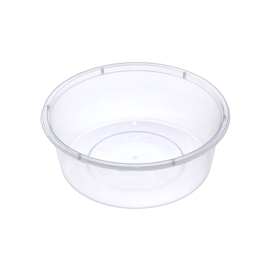 10oz/280mL Round Plastic Container Natural - TEM IMPORTS™
