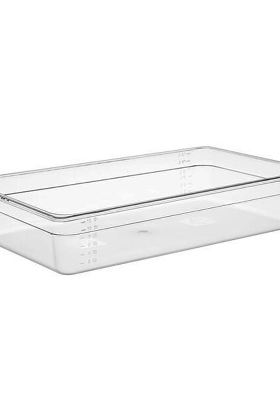 1/1 Full Size Clear Polycarbonate Food Pan - 100mm - TEM IMPORTS™