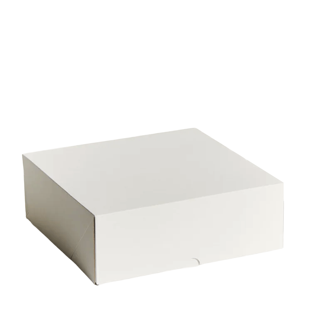 11" Inch Easy Fold White Corrugated Cake Box - 50/CTN - TEM IMPORTS™
