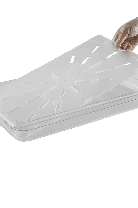 1/1 Size GN Food Pan Drain Plate - Clear - TEM IMPORTS™