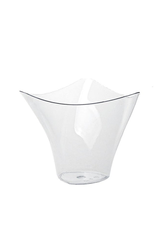 110mL Clear Mini Triangle Wave Dessert Cup - TEM IMPORTS™