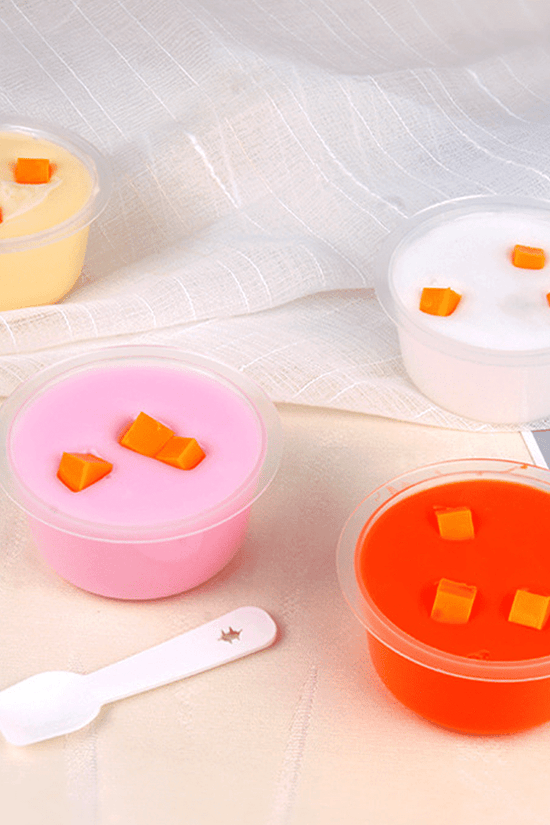 115mL Round Pudding Dessert Reusable PP Cup Base - TEM IMPORTS™